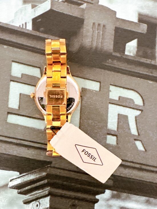 Fossil BQ3321 Laney Three-Hand Rose-Gold Stainless Steel Watch main image 4